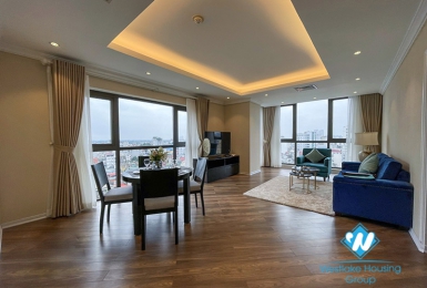 Lake view 2 bedroom apartment for rent at Skyline Truc Bach.
